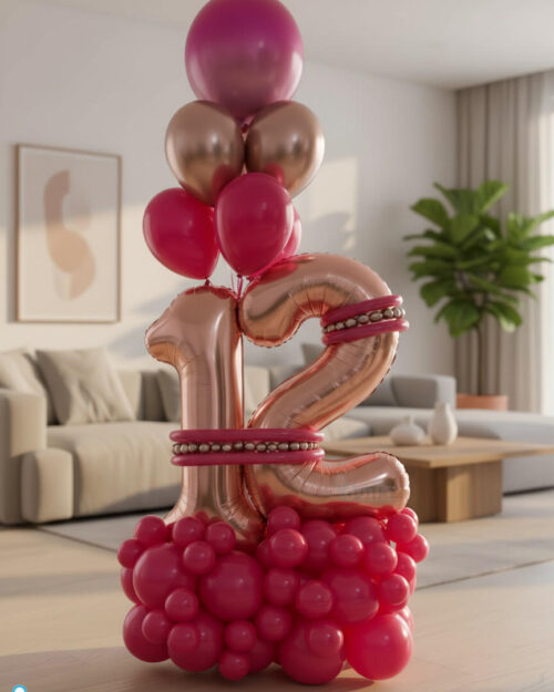 זר בת מצווה פוקסיה