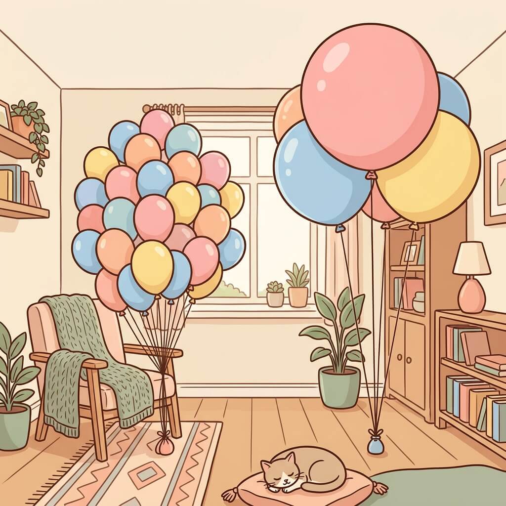 סוגי בלונים שונים