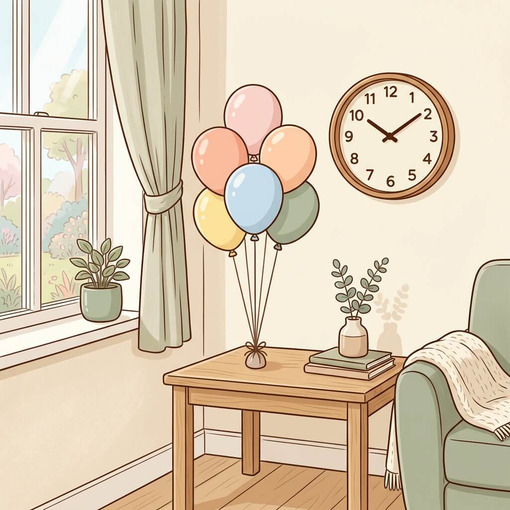 nano banana 2 a warm illustrated editorial scene inside a cozy home interior showing a small b 0